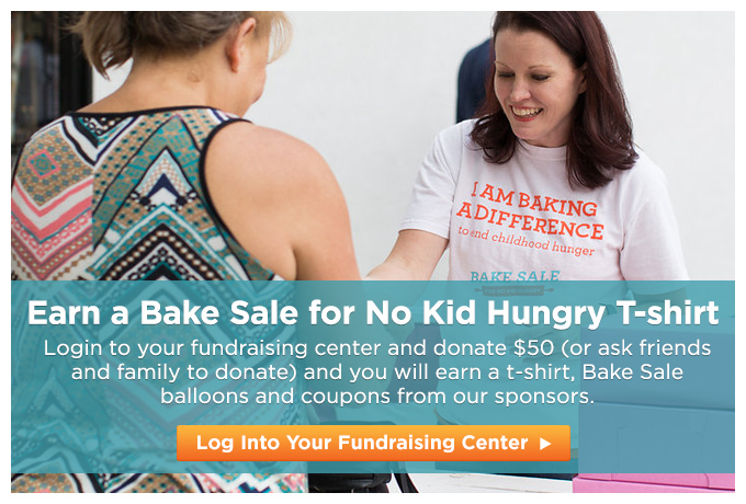 2016 Earn a Bake Sale for No Kid Hungry T-shirt